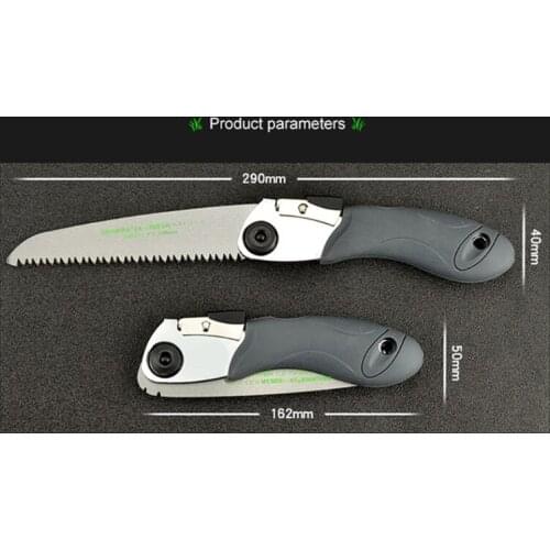 066E JX-3083 Camping Foldable Saw Razor Tooth Folding Saw, Curved Blade, Steel