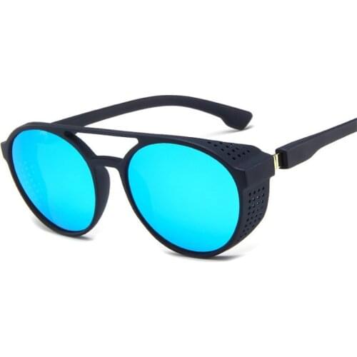 Higodoy Steampunk Sunglasses Women Men Retro Goggles Round Flip Up Sun Glasses Steam Punk Vintage Fashion Eyewear