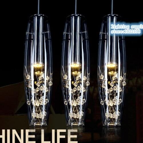 Modern home dining room decoration 5W led crystal pendant light living room lights bar acount led crystal lamp free shipping
