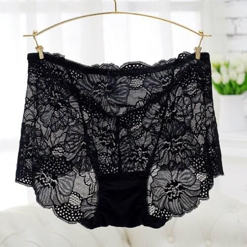 Yasemeen Womens Panties Transparent Underwear Women Lace Soft Briefs Sexy Lingerie Print Lace Briefs Sexy Women Panties