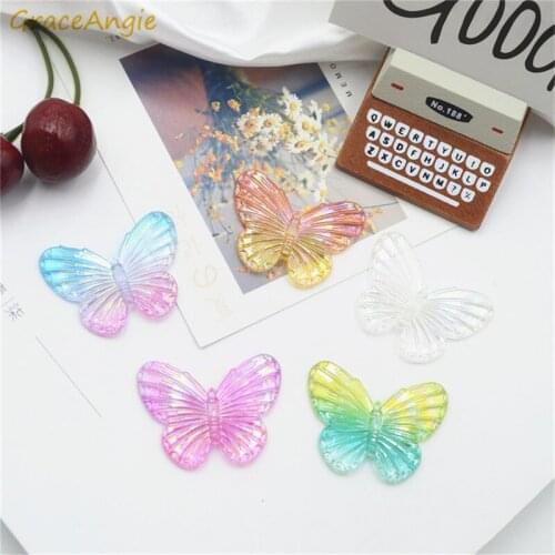 10pcs Mix Color Animals Flat back Resin Cabochon Kawaii Butterfly Fit Phone Decoration DIY Earrings DIY Cute Scrapbooking Craft
