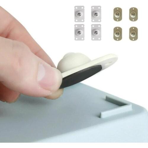 4pcs Caster Pulley 360 Degrees Universal Wheel Sticky Low-noise Storage Box Roller, Stainless Steel Pulley/Plastic Pulley