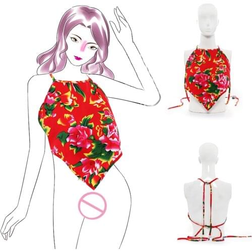 Bdsm Slave Bondage Adjustable Floral Cloth Corset Bellyband Fetish Sex Game Cosplay Women Erotic Sexy Lingeries For Couple Flirt