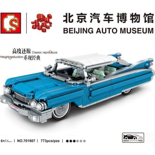 SEMBO Blocks MOC Car Bricks Technical Famous Vehicle Model Kids Toys for Children Toy Boy Birthday Gifts Man Present 701809
