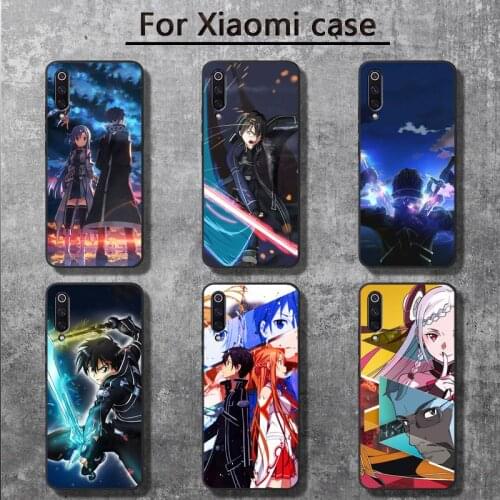 Anime Sword Art Online Phone Case for Xiaomi mi 6 6plus 6X 8 9SE 10 Pro mix 2 3 2s MAX2 note 10 lite Pocophone F1