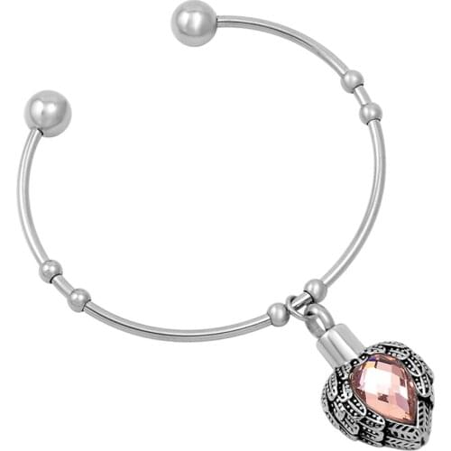 CMB5038 10pcs /lot 316L Stainless Steel Memorial Jewelry Keepsake Cremation Urn Bracelets Beads Urn Pendants