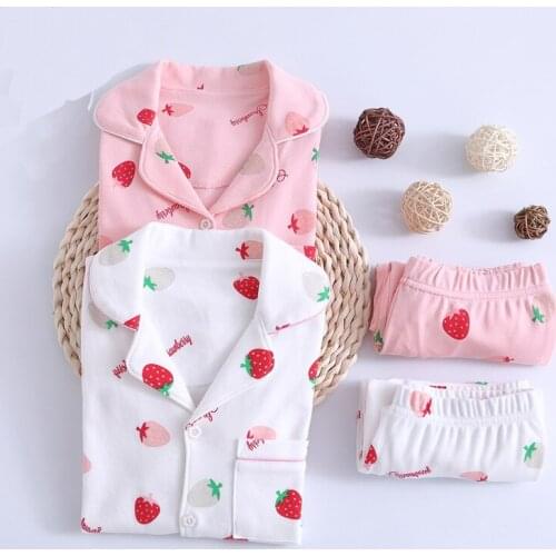 Kids Christmas Pyjamas Set Toddler Pajamas Sets Girl Nightwear Cotton Girls Pajamas Suit Baby Home Sleepwear Children Clothing