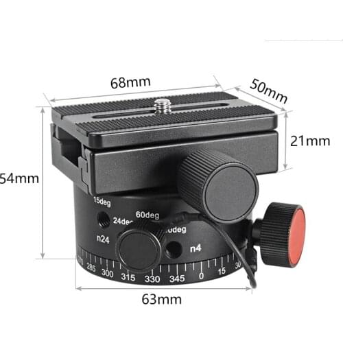 LEP-02 tripod head panoramic head with node index rotator adjust hole blind spot shooting adapter for dslr camera