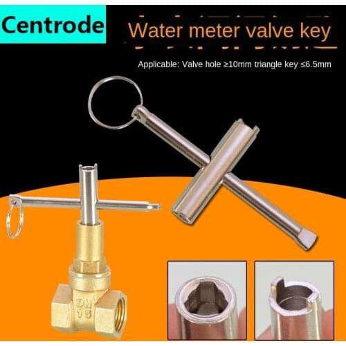 Tap water key, water meter, front valve key, triangle gate valve, anti-theft water gate valve, switch key, key driver, wrench