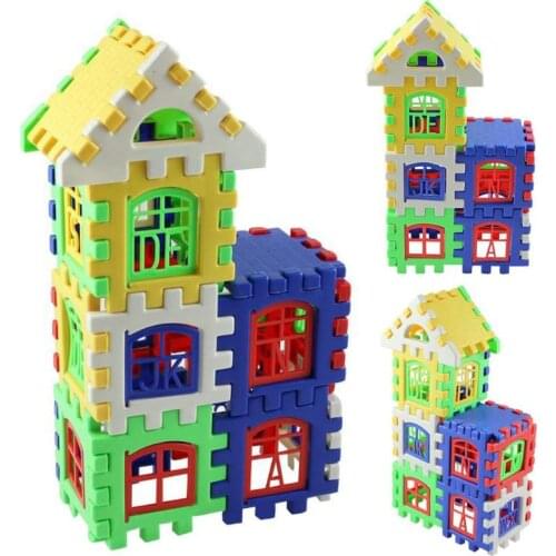 24Pcs/Set Baby Kids House Building Blocks Construction Toys For Children Educational Learning Construction Developmental Toy Set