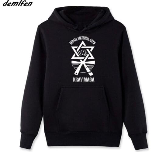 Fashion Cool Men Hoodie Green Olive Israel Material Arts Krav Maga Sweatshirt Male Casual Fleece Hip Hop Jacket Coat Harajuku