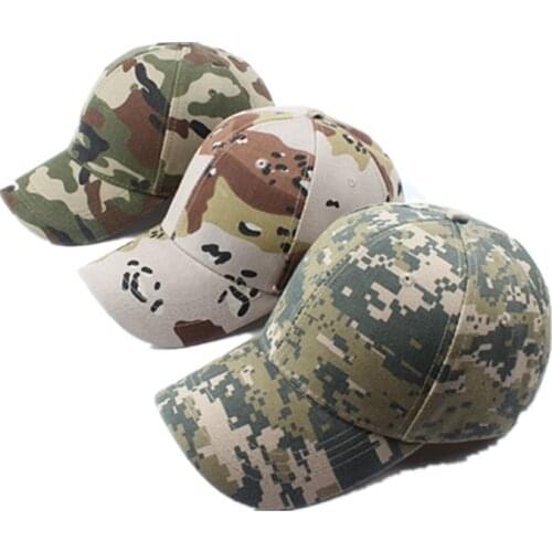 New Fashion 2020 Hot Sale Baseball Unisex Fashionable Men Women Sun Visor Army Camouflage Soldier Combat Hat Cotton Cap MZ005