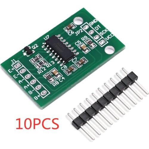 100% NEW 10PCS 24-bit precision AD module HX711 module load cell Pressure sensor for arduino DIY Electronic Scale