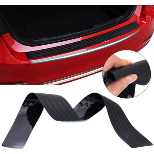New Scratch Resistance Black Rubber Car Rear Bumper Sill/Protector Plate Rubber Cover Guard Pad Moulding Trim Styling Mouldings