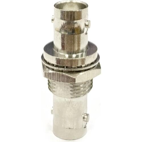 1PC BNC Female Jack to Female Bulkhead Nut RF Coax Adapter Convertor Straight Nickel-plated NEW
