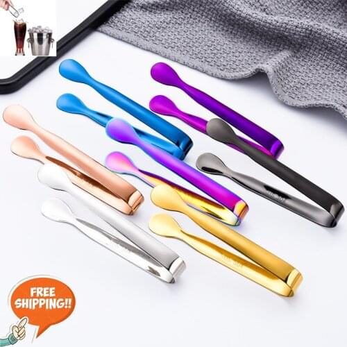 Kitchen Tweezer BBQ Food Tweezer Clip Mini Chief Tongs Stainless Steel Portable For Picnic Barbecue Cooking tongs for Ice Food