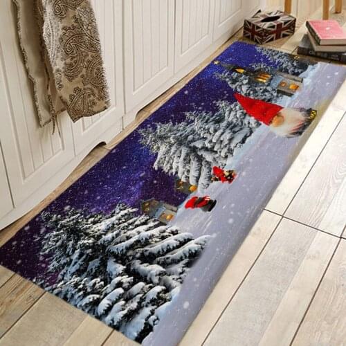 Christmas Rug 3D RUG Hallway Carpets and Rugs for Bedroom Living Room Carpet Kitchen Bathroom Anti-Slip Floor Mats 3D Mat
