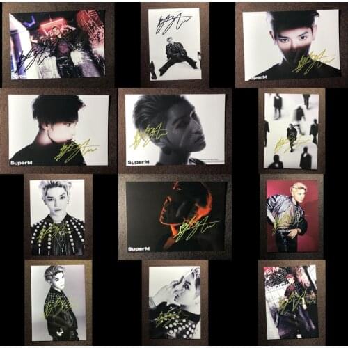 Hand signed SuperM Taeyong autographed photo 5*7 free ship K-POP 092019N3