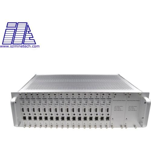 UHD HDMI Encoder 16 Channel HEVC H265 4k30fps 3U Rack Mounted HDMI over IP Video Encoder