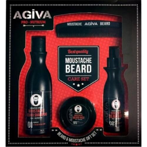Agiva Moustache and Beard Premium Care Set