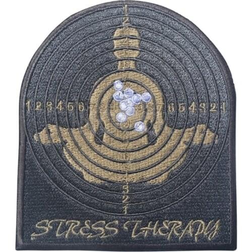 Embroidered Patch Stress Therady Patch Tactical Applique Emblem Badges Embroidery Patches Applique 8.8*10CM