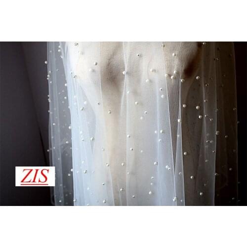 1Y/Lot Irregular Beaded mesh fabric for house hold fabric wedding decoration