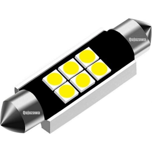 10PCS Festoon 31mm 36mm 39mm 41mm LED Bulb C5W Super Bright 3030 SMD Canbus Error Free Auto Interior Doom Lamp Car Styling Light