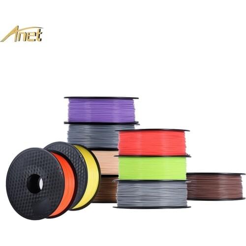 10 шт./лот нить для 3D принтера Anet PLA 1,75 мм 1 кг/катушка для 3D-принтеров Anet/Anycubic/ender