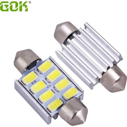 2x Car led festoon 8led c5w 8smd 5630 5730 festoon 36MM CANBUS OBC error free led Dome reading light car styling