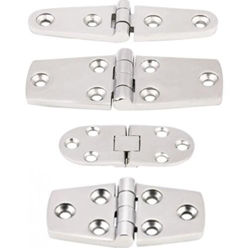 4 Sizes Marine Boat Cabin Door Stainless Steel Hatch Flush Door Hinge Replacement 66 * 30mm 76 * 38mm 103 * 27mm 102 * 38mm
