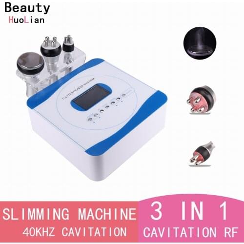 40k Cavitation 3 in 1 Slimming RF Machine Weight Loss Body Spa Salon Negative Pressure Shaping Beauty Instrument Home Use Tool