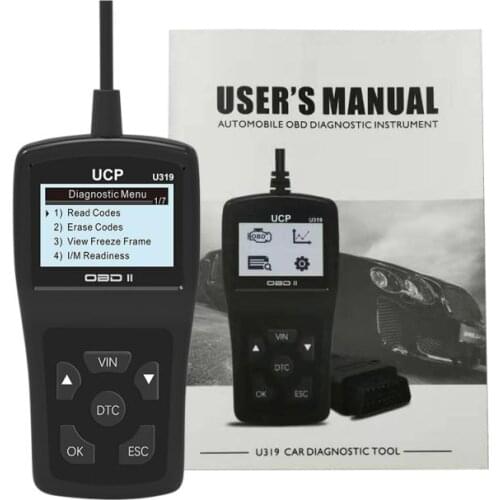 Car accessories 6 Languages Fault Code Reader OBD2 OBDII EOBD Car Vehicle Diagnostic Scanner U319 OBD2 Car Diagnostic Tools New