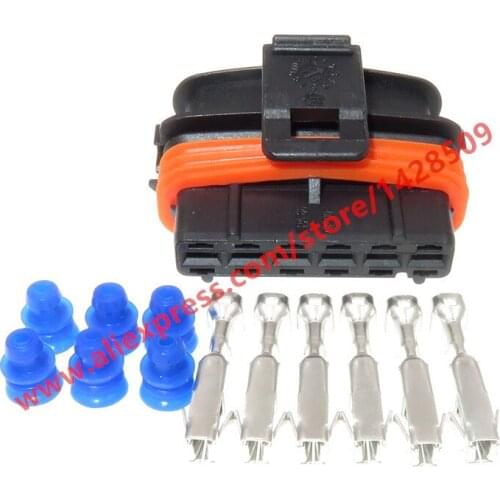 5 Sets 6 Pin Auto Gas Accelerator Pedal Connector Waterproof Cable Plug For Fiat Hyhundai Kia Smart 1 928 403 202 1928403202