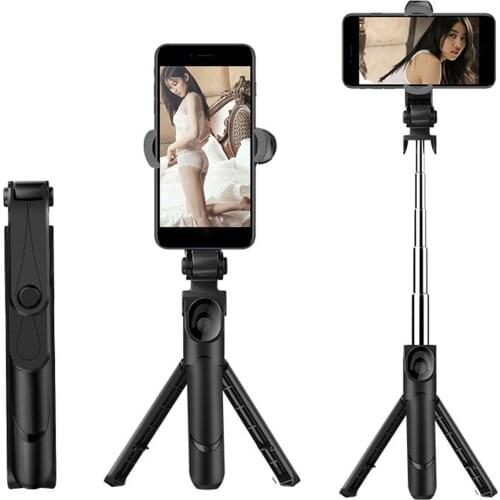 3 in 1 Wireless Bluetooth Selfie Stick With Tripod Foldable Monopods Universal for Smartphone