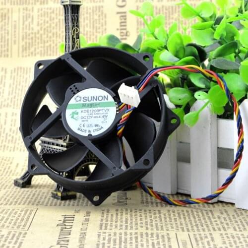 For SUNON 9cm 9025 4-pin magnetic floating fan KDE1209PTVX 12V 4.4W round
