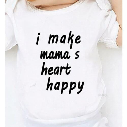 Kids Clothing Printing Mamas Heart Happy Toddler Winter Jumpsuits Baby Girl Romper Kids Summer Clothes Newborn Boys Outfits