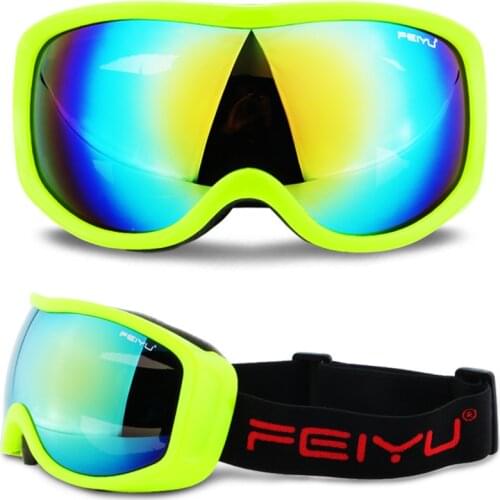 Single Lens UV400 Anti-fog Ski Goggles Men Women Snow Skiing Snowboard Goggles Snowboarding Mask Eyewear Ski Accessories