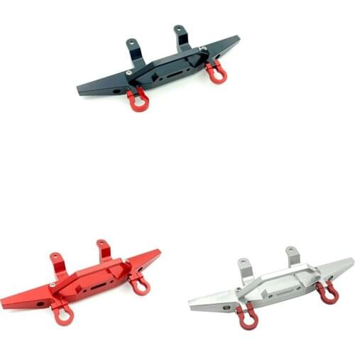 Metal Front Bumper with Tow Hook for MN D90 D91 D96 MN99S MN-90 1/12 RC Car Upgrade Parts Accessories