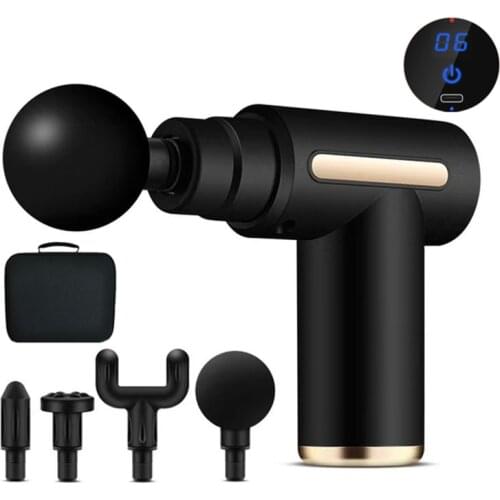 Syeosye Mini Massage Gun Deep Tissue Percussion Muscle Massager Fascial Gun Electric Body Massager For Pain Relief