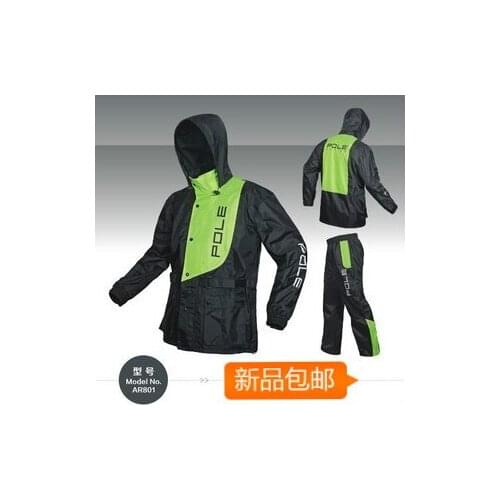 MEN Motorcycle POLE raincoat ,ride electric bicycle jacket pants, motorbike raincoat adult split set breathable