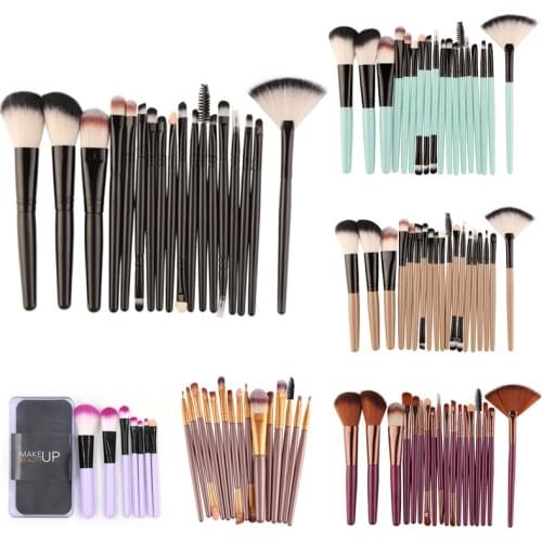 MAANGE 18/15/7Pcs Makeup Brushes Set Eyeshadow Brush Eyebrow Eyeliner Powder Blush Foundation Brush Pincel Maquiagem Beauty Tool