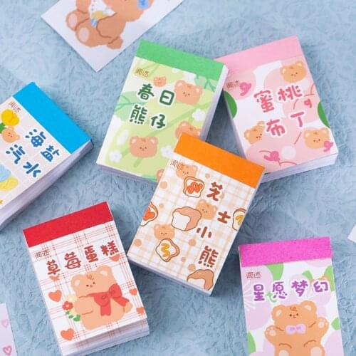 50sheets Cute strawberry cake bear Decorative Sticker Scrapbooking diy Stick Label Diary Stationery Album Journal Stickers