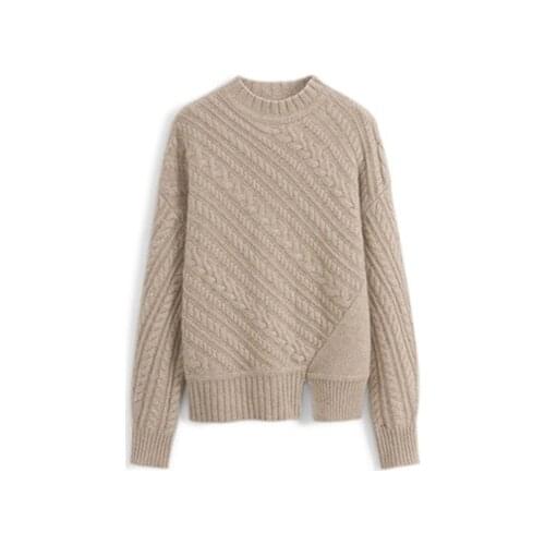New Sweater Womens Thick Sweater Loose Sweater Bottoming Shirt Fall Winter Fashion Woolen Sweater Womens Winter