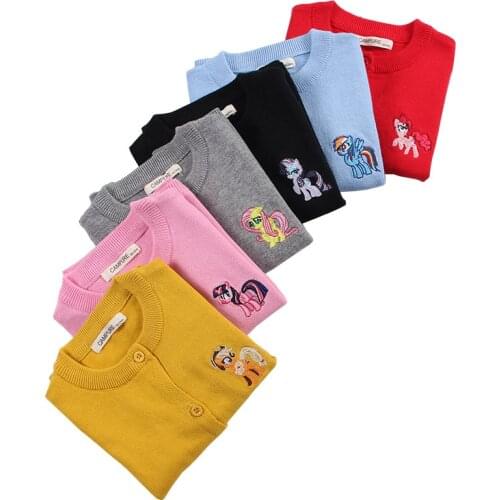 New Autumn Baby Girl Sweater Boys Girls Cartoon Jumper Knitwear Kids Cotton Cardigans Toddler Girl Sweater Baby Boy Clothes Tops