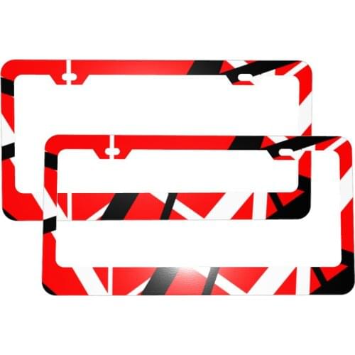 Van Halen License Plate Frame Car Plates Tags Bluish Printed Auto Tag Personalized Car Decoration