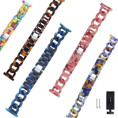 Resin Strap 20 22mm Band for Samsung Galaxy Watch 3 41mm/45mm Bracelet for HUAWEI Watch GT2 42mm Iwatch Series 6 5 4 Women Belt