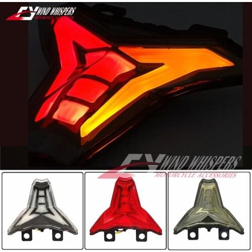 LED Taillight Brake Light Turn Signals Indicator Blinker For Kawasaki Ninja 250 400 2019 Z400 2020 ZX-6R ZX-10R 2016 2017 2018