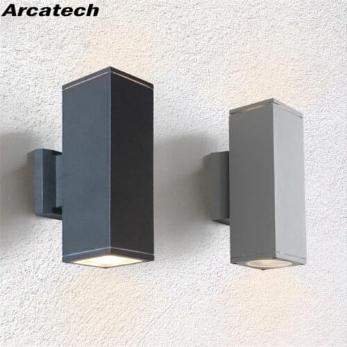 Outdoor Waterproof LED Wall Lamps IP65 AC85-265V E27 LED Bulbs Aluminum Courtyard Garden Porch Corridor Lights NR39