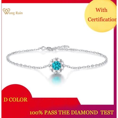 Синие браслеты Wong Rain China At AliExpress