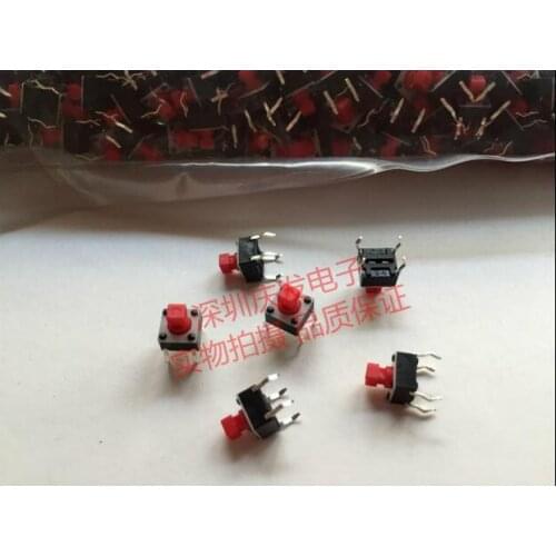 [ZOB]The Taiwan line of the 4 square foot touch switch 6*6*7.3 copper foot high horizontal fretting--200PCS/LOT